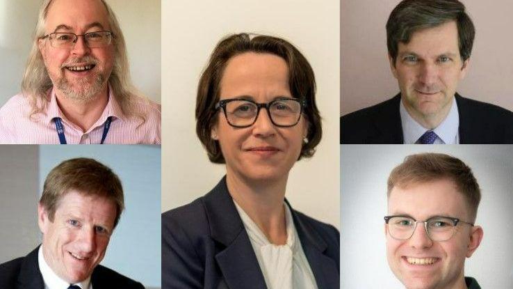 Head shots of five St Andrews academics Head shots of five St Andrews academics