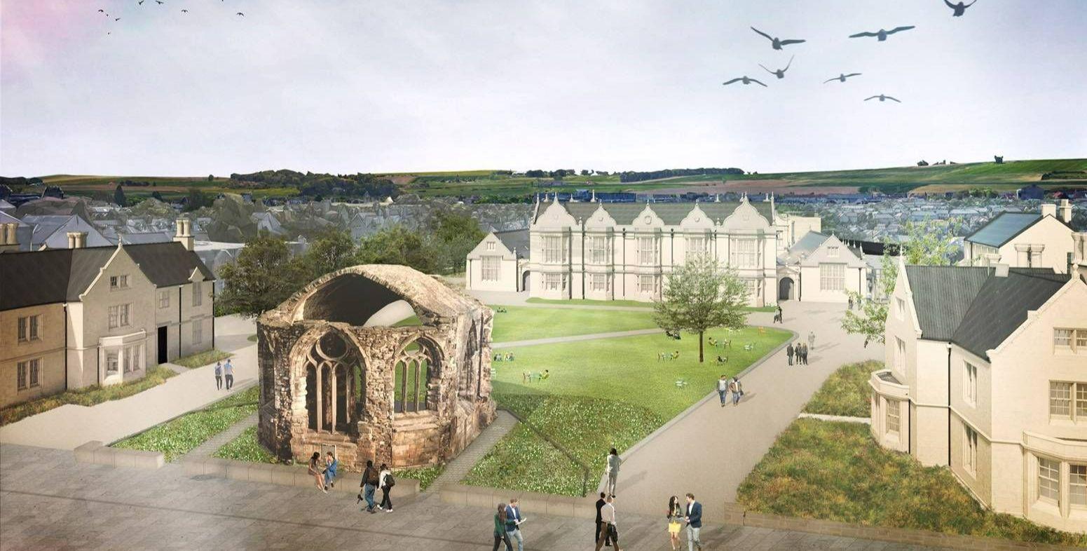 An architect's impression of the 'New College' development in St Andrews, which will house the University's Business School and School of International Relations An architect's impression of the 'New College' development in St Andrews, which will house the University's Business School and School of International Relations