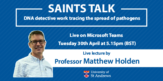 Saints Talk Professor Matthew Holden logo