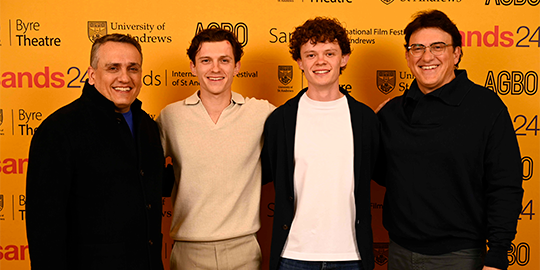 Joe Russo, Tom Holland, Harry Holland, and Anthony Russo 