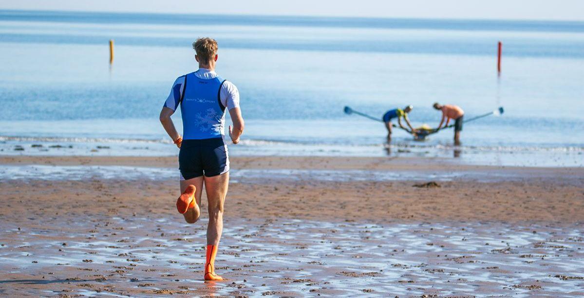 rowers at the beach rowers at the beach