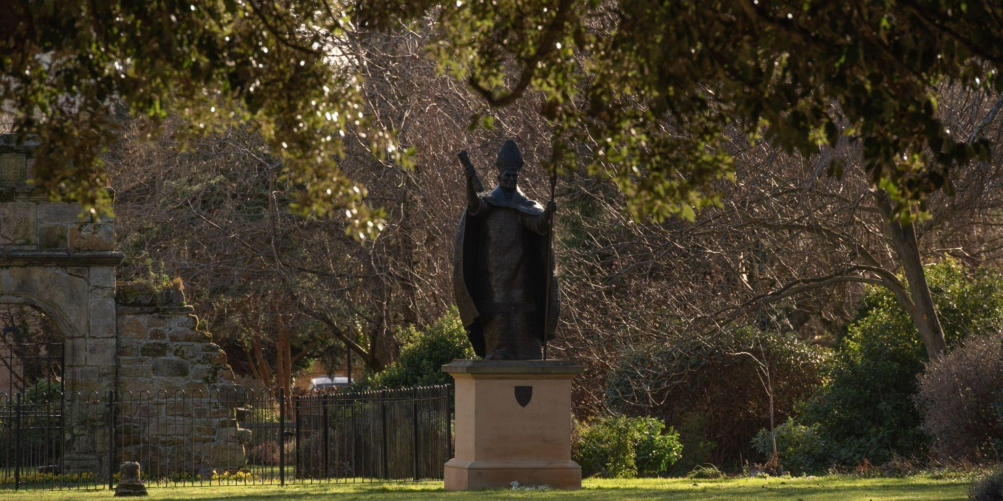 Statue in the trees 